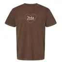 Zeta Tau Alpha Heart Outline and Serif Texts Moms Day Shirt 2