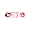 Chi Omega Mix Patterned Typography PR Tank
