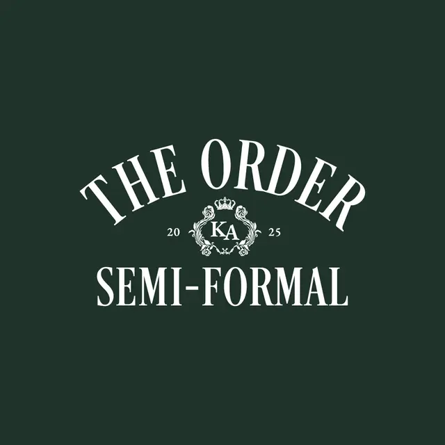 Kappa Alpha Order Bold Text Crest Semi Formal Crewneck