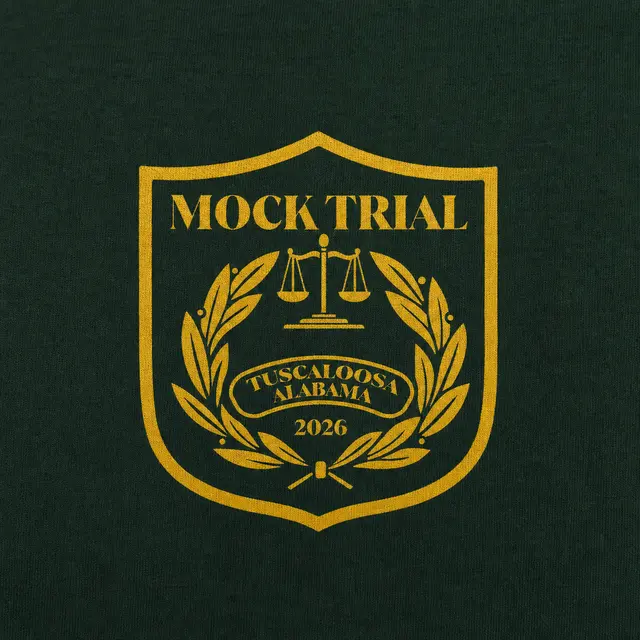Mock Trial Association Scales of Justice Emblem PR Crewneck