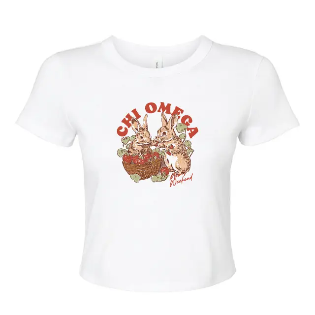 Chi Omega Bunny Basket Mom's Weekend Shirt 2