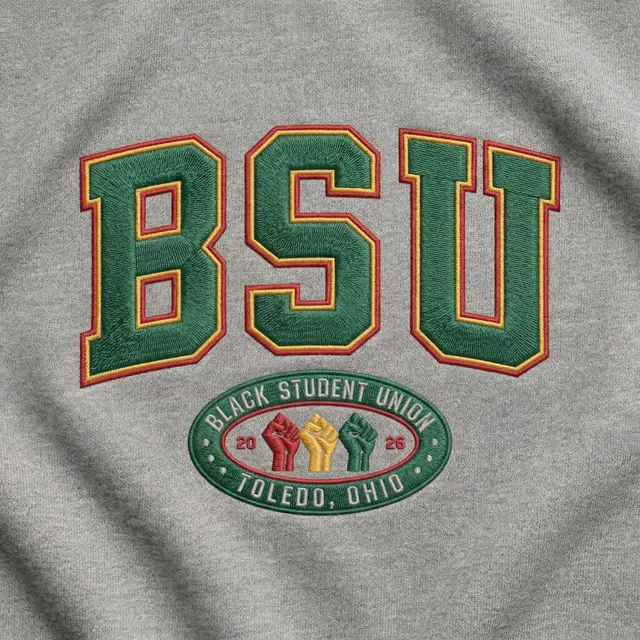 Black Student Union Stacked Lettering PR Hoodie