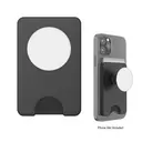 PopSockets PopWallet+ for Magnetic Wireless Charging Black White Back