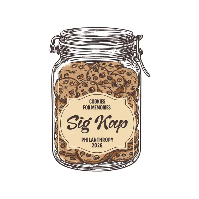 Sigma Kappa Cookie Jar Illustration Philanthropy Sweater