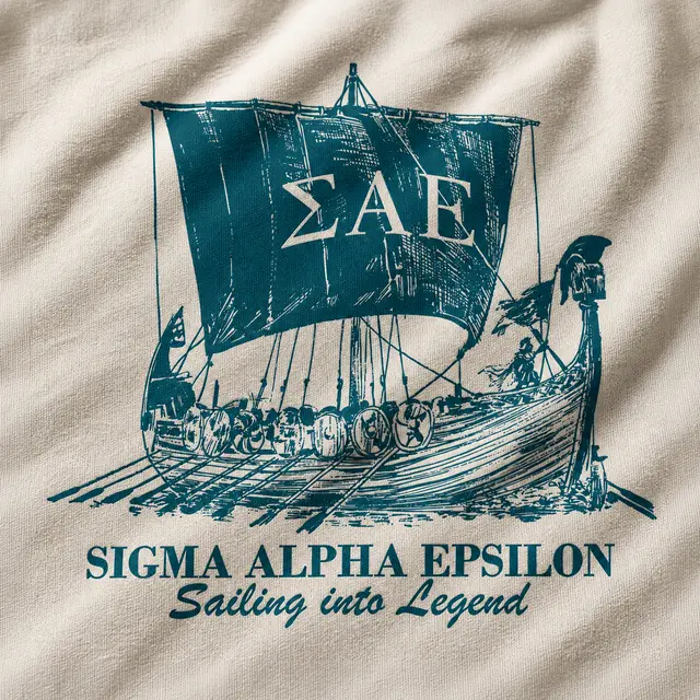 Sigma Alpha Epsilon Ship Illustration PR Sweater