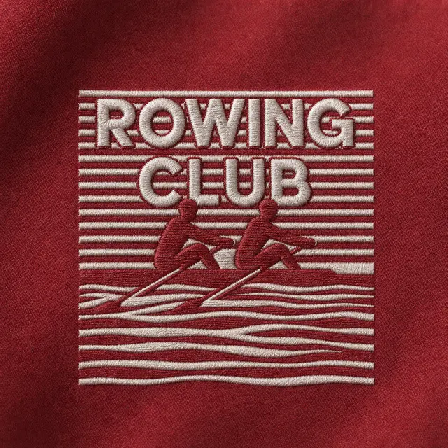 Rowing Club Rowing Illustration Graphic PR Crewneck