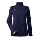 Customizable Under Armour Ladies' Rival Knit Jacket 1326774 MIDNGHT NVY_410 Front