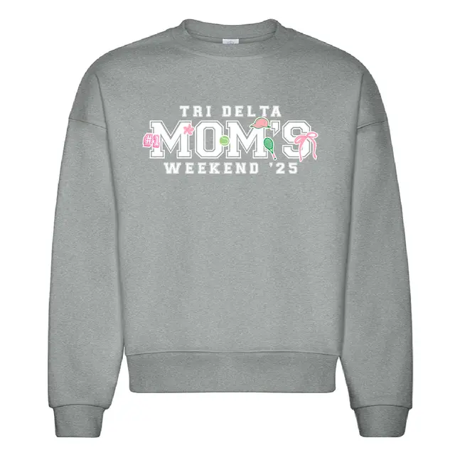 Delta Delta Delta Sporty Icons Mom's Weekend Crewneck 2