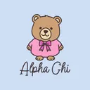 Alpha Chi Omega Cute Bear Illustration PR Hoodie