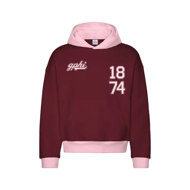 Gamma Phi Playful Script 1874 Hoodie 2