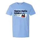 Sigma Alpha Epsilon Ski Lift Illustration Date Party Shirt 2