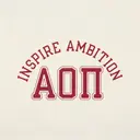 Alpha Omicron Pi Arched Lettering Graphic PR Tank