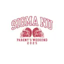 Sigma Nu Football Helmets Parent's Weekend Crewneck