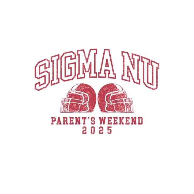Sigma Nu Football Helmets Parent's Weekend Crewneck