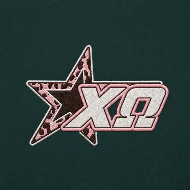 Chi Omega Star Illustration PR Shorts