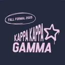 Kappa Kappa Gamma Pink Star Text Formal Crewneck