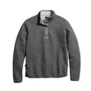 Marine Layer Women's Reversible Corbet Pullover wl12s Heather Grey- Charcoal Front