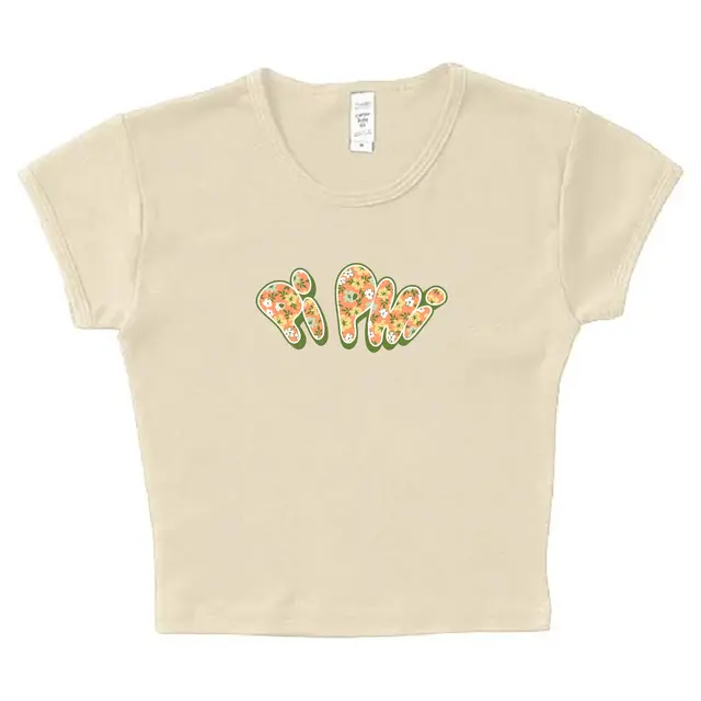 Pi Beta Phi Floral Text PR Shirt 2