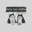 Zeta Tau Alpha Cat Duo Parent's Weekend Sweater