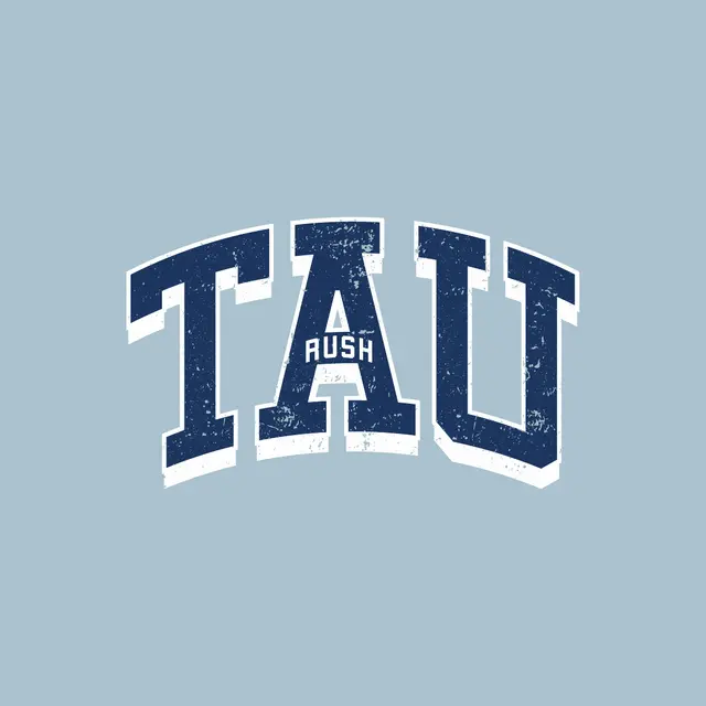 Alpha Tau Omega Bold Distressed Rush Hoodie