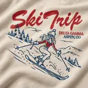 Delta Gamma Ski Trip Action Illustration Sweater