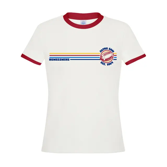 Alpha Gamma Delta Football Graphic Homecoming Shirt 2