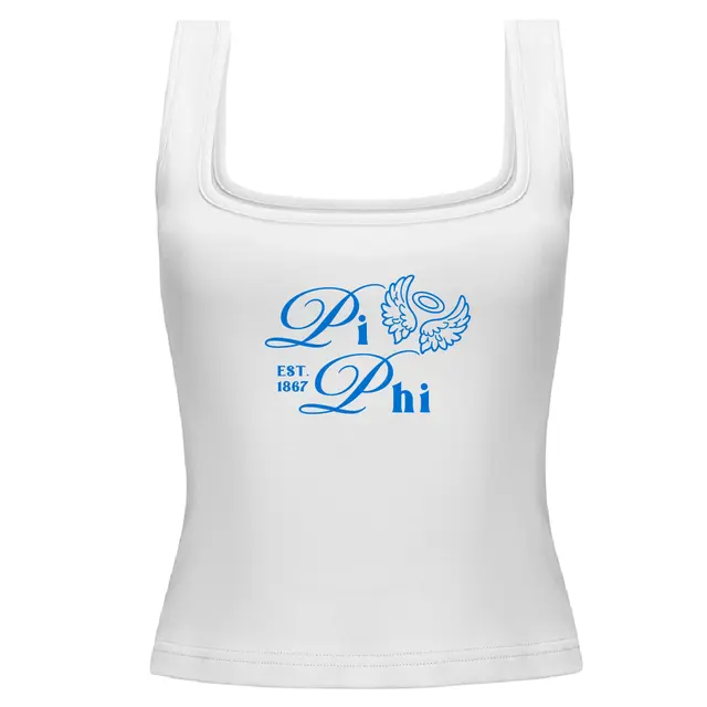 Pi Beta Phi Angel Wings Script PR Tank 2
