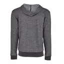 Customizable Next Level Adult Denim Fleece Full-Zip Hooded Sweatshirt 9600 Black Back