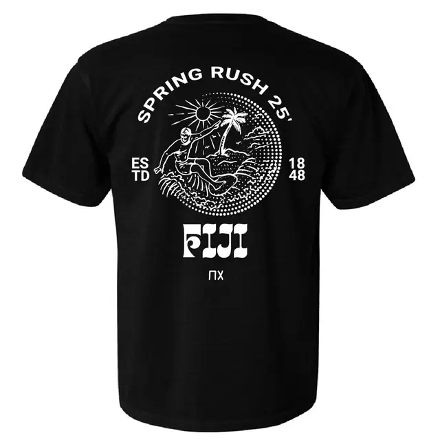 Phi Gamma Delta Surfer Wave Spring Rush Shirt 2