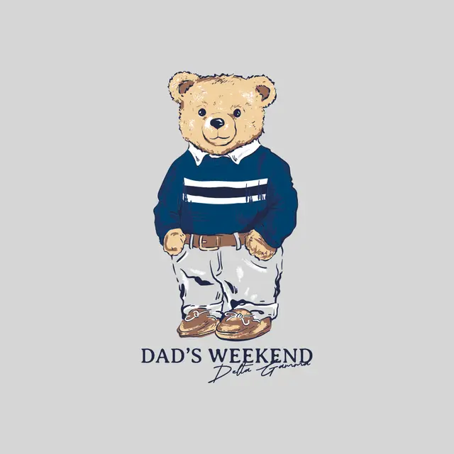 Delta Gamma Preppy Bear Dad's Weekend Sweater