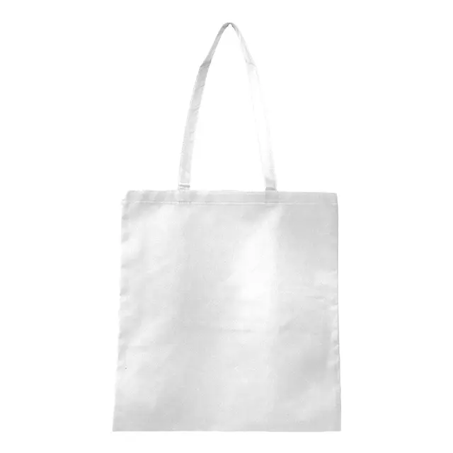 Q-Tees Non-Woven Tote Bag - Q126300 White Front