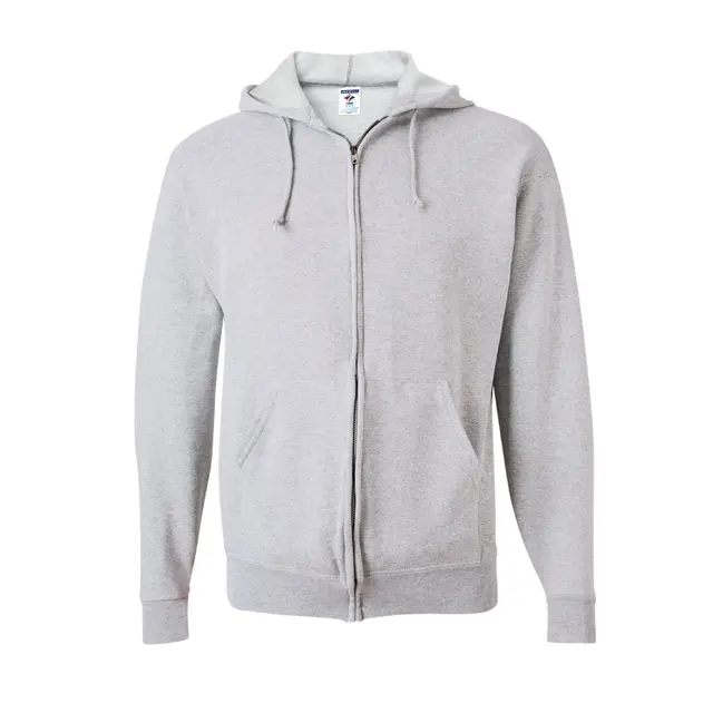 Jerzees Unisex NuBlend® Full-Zip Hooded Sweatshirt Ash Front