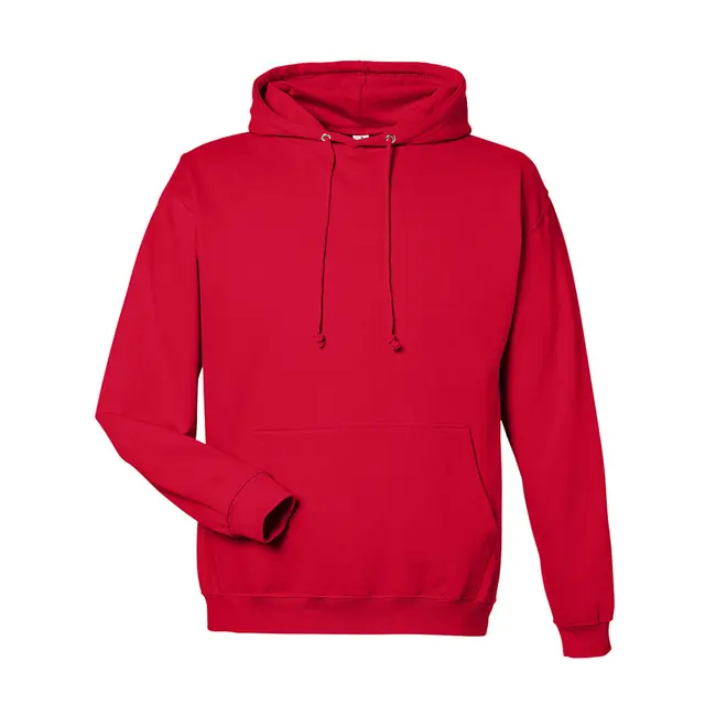 Just Hoods By AWDis Men's 80/20 Midweight College Hooded Sweatshirt jha001 Fire Red Front