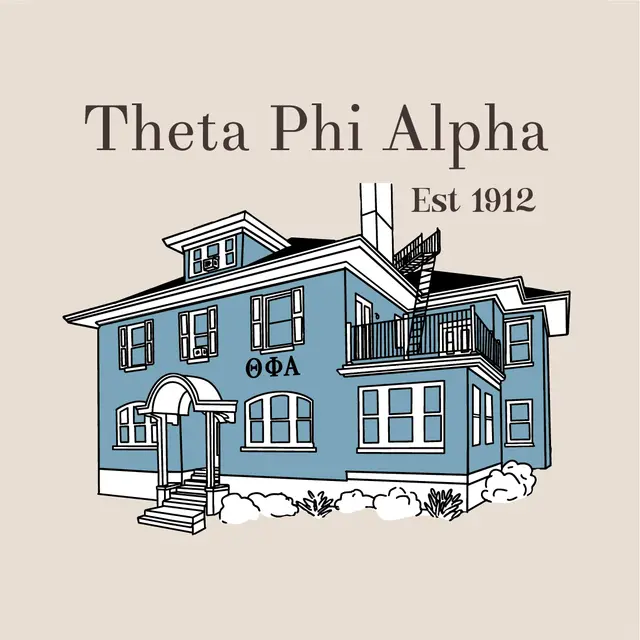 Theta Phi Alpha Blue House Graphic PR Shirt