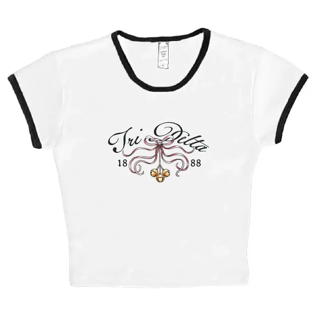 Delta Delta Delta Ribbon Bow Bells PR Shirt 2