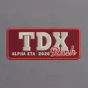 Theta Delta Chi Stacked Serif Text Rush Shirt