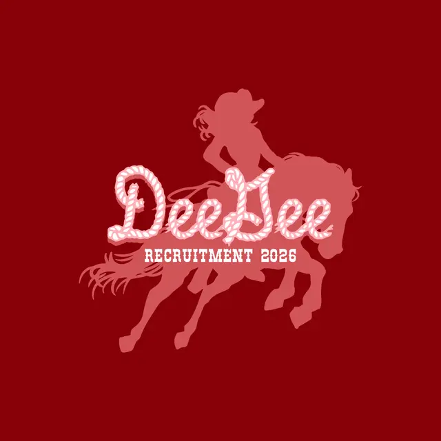 Delta Gamma Rope Text Riding Silhouette Recruitment Tank