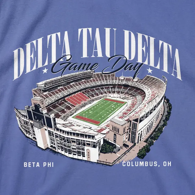 Delta Tau Delta Stadium Illustration Game Day Crewneck