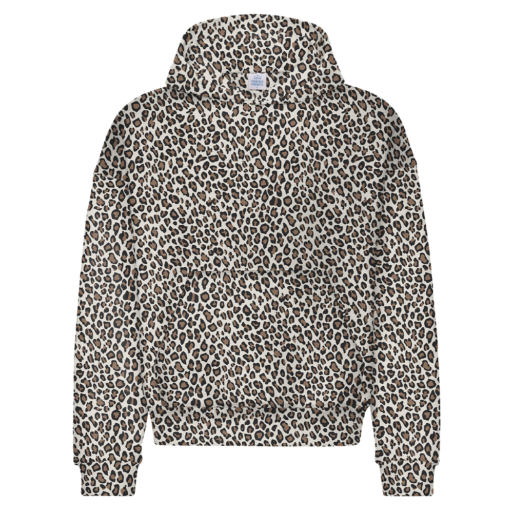 Fresh Prints FP109 Leopard Print Heavy weight Hoodie | Fresh Prints