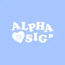 Alpha Sigma Alpha Heart Text Date Party Tank