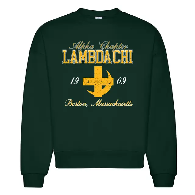 Lambda Chi Alpha Bold Lettering PR Crewneck 2