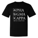 Alpha Sigma Kappa Elemental Text PR Shirt 2