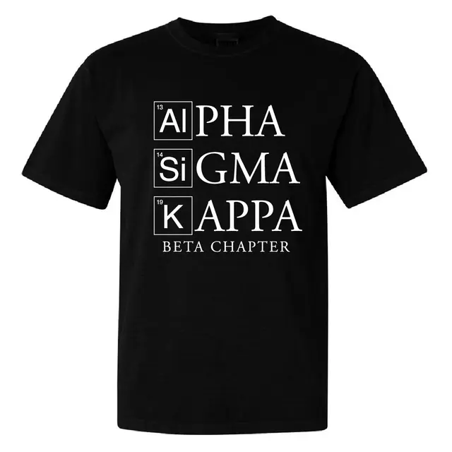 Alpha Sigma Kappa Elemental Text PR Shirt 2