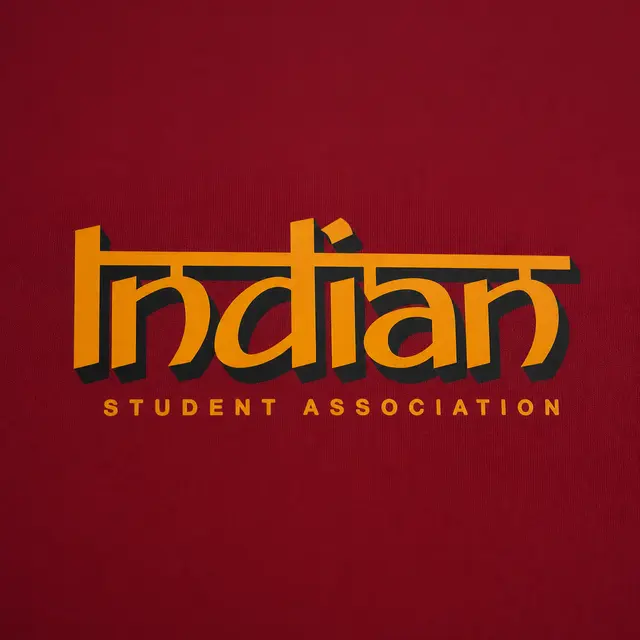 Indian Student Association Stacked Text PR Hoodie