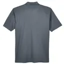 Customizable UltraClub Men's Cool & Dry Stain-Release Performance Polo 8445 Charcoal Back