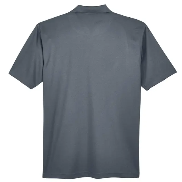 Customizable UltraClub Men's Cool & Dry Stain-Release Performance Polo 8445 Charcoal Back