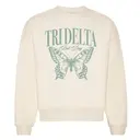 Delta Delta Delta Butterfly Illustration Bid Day Crewneck 2