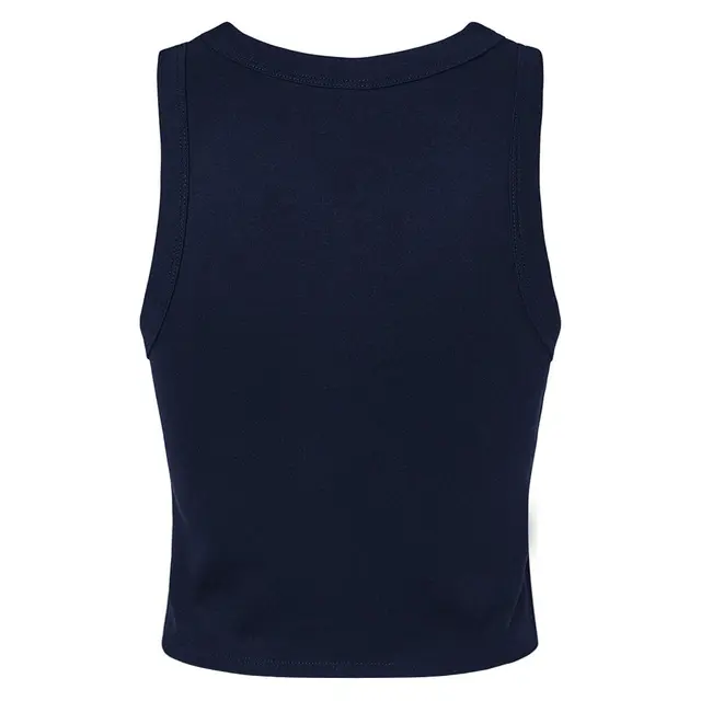 Customizable Bella + Canvas Ladies' Micro Ribbed Racerback Tank 1019 Solid Navy Blend Back