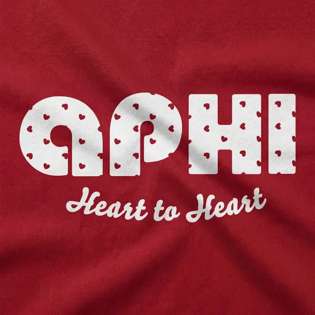 Alpha Phi Heart Illustration Philanthropy Shirt