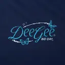 Delta Gamma Flowing Script Butterfly Bid Day Tank